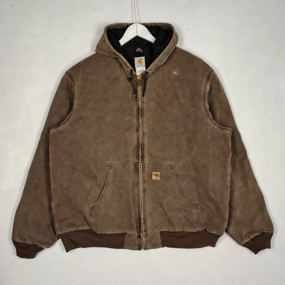 Carhartt J25 CHT Sandstone Active Jacket Chestnut Brown Mens XXL Tall Mesh Lined